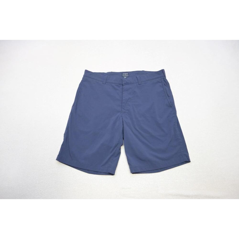 J Crew Flex Gramercy Golf Shorts Stretch Blue Flat Athletic Wicking Mens Size 31